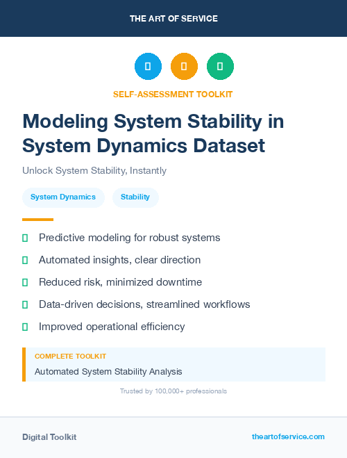 Modeling System Stability in System Dynamics Dataset