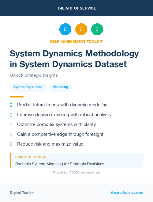 System Dynamics Methodology in System Dynamics Dataset