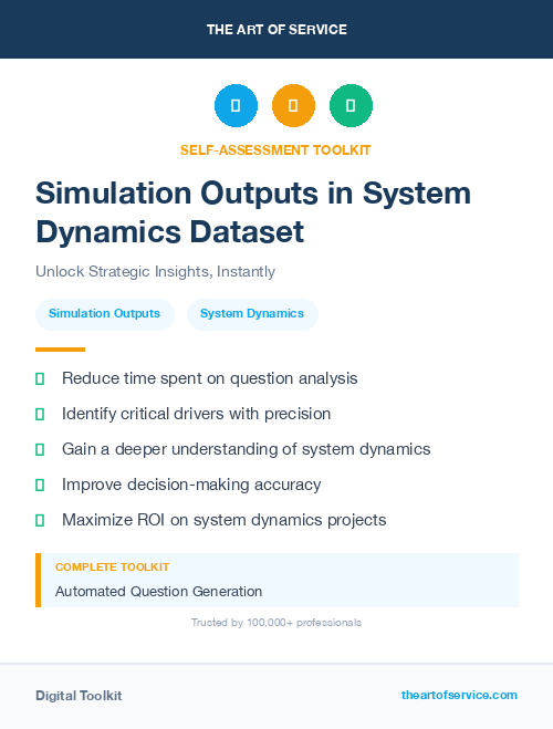 Simulation Outputs in System Dynamics Dataset