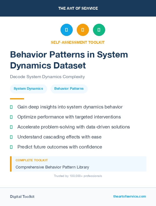 Behavior Patterns in System Dynamics Dataset