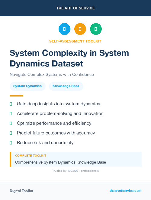 System Complexity in System Dynamics Dataset