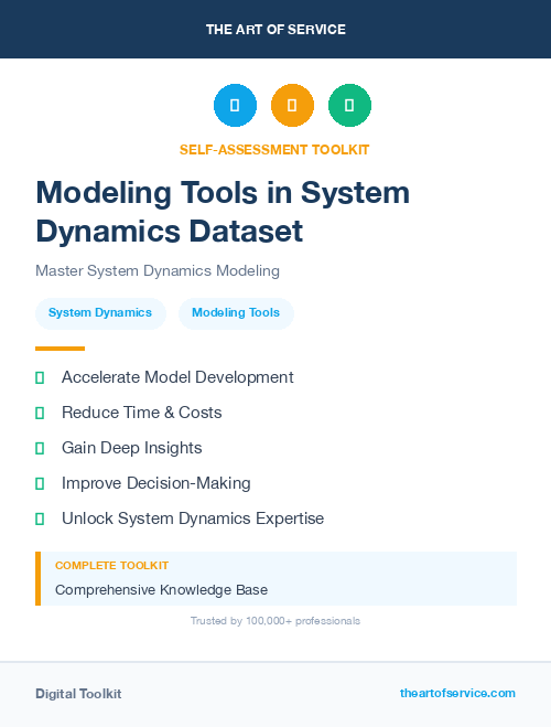 Modeling Tools in System Dynamics Dataset