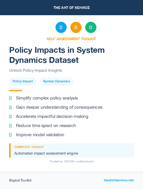 Policy Impacts in System Dynamics Dataset