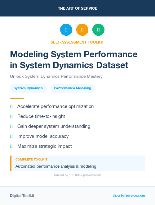 Modeling System Performance in System Dynamics Dataset