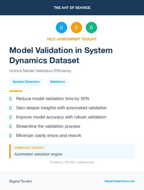 Model Validation in System Dynamics Dataset