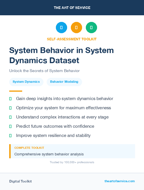 System Behavior in System Dynamics Dataset