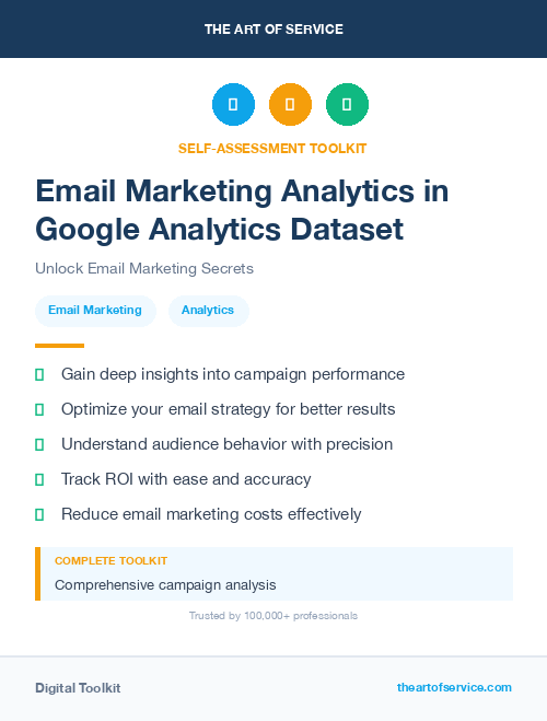 Email Marketing Analytics in Google Analytics Dataset