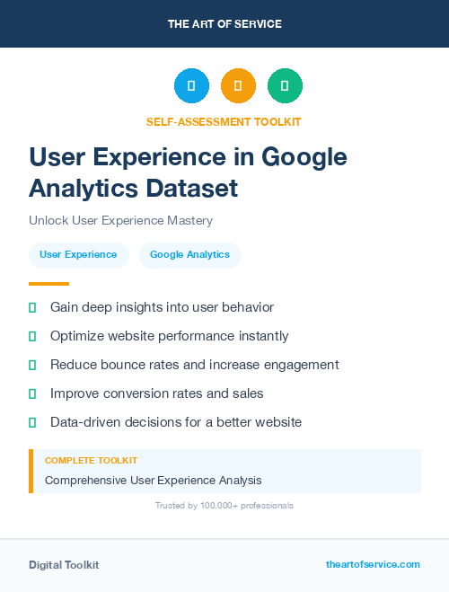 User Experience in Google Analytics Dataset