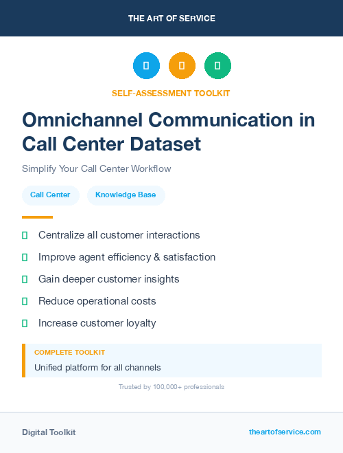 Omnichannel Communication in Call Center Dataset
