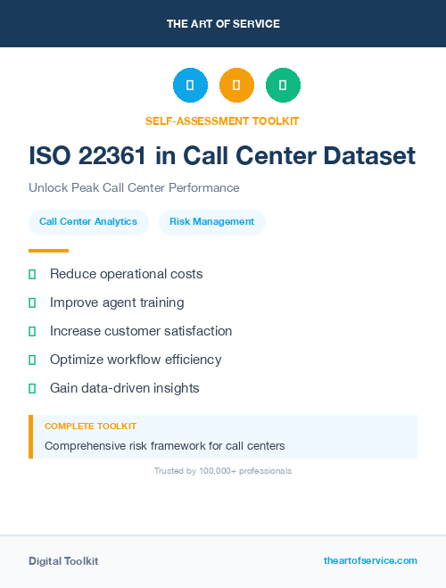 ISO 22361 in Call Center Dataset