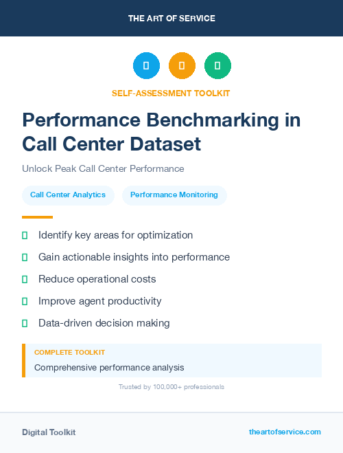 Performance Benchmarking in Call Center Dataset