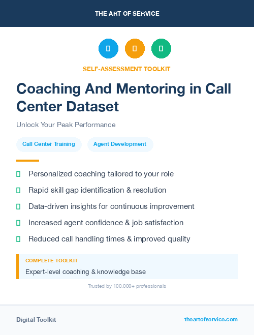 Coaching And Mentoring in Call Center Dataset