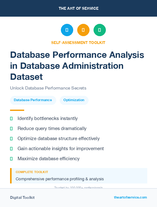 Database Performance Analysis in Database Administration Dataset
