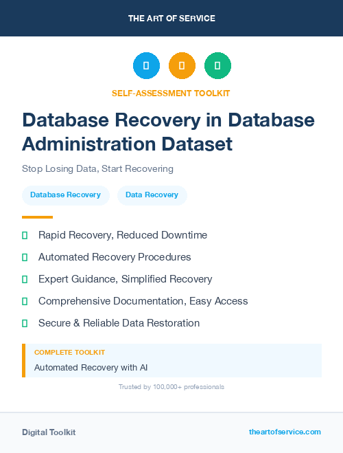 Database Recovery in Database Administration Dataset