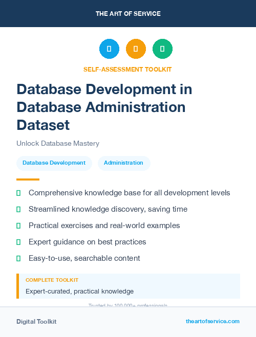 Database Development in Database Administration Dataset