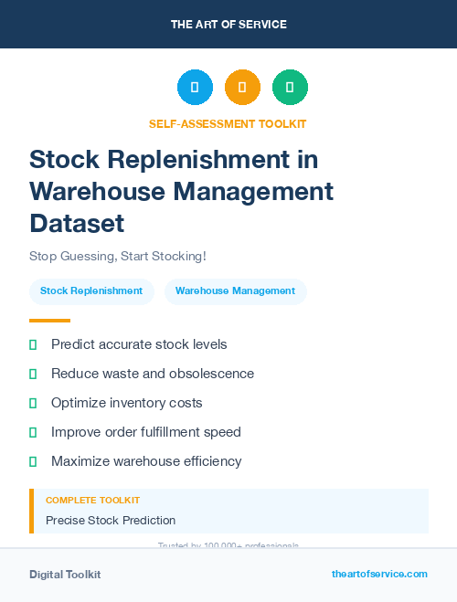 Stock Replenishment in Warehouse Management Dataset