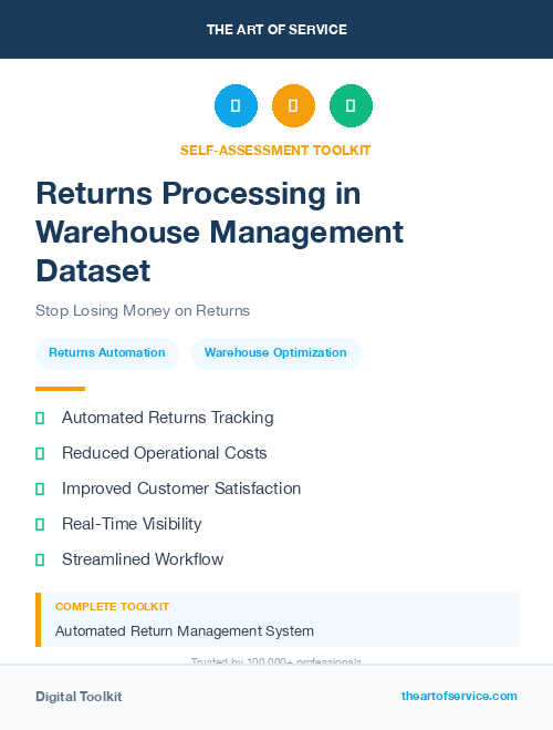 Returns Processing in Warehouse Management Dataset