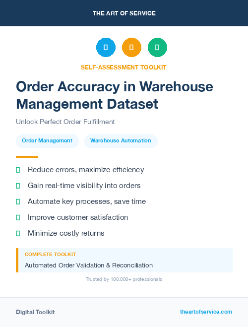 Order Accuracy in Warehouse Management Dataset