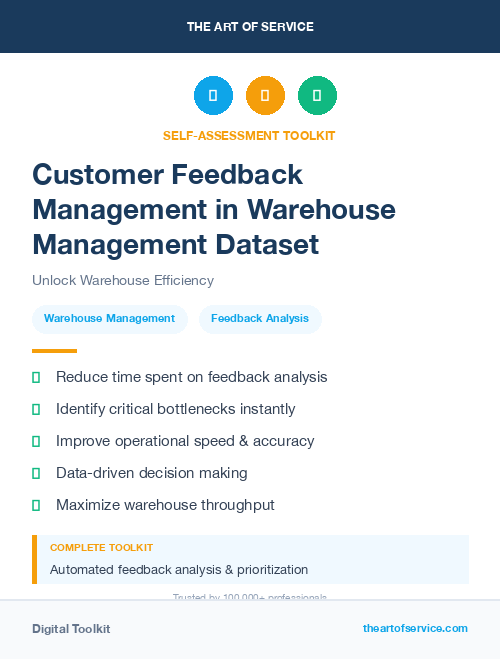 Customer Feedback Management in Warehouse Management Dataset