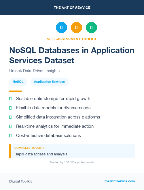 NoSQL Databases in Application Services Dataset