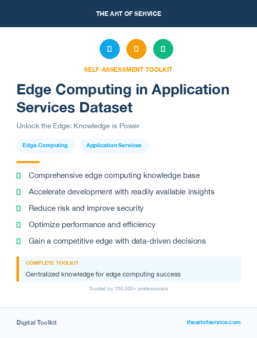 Edge Computing in Application Services Dataset