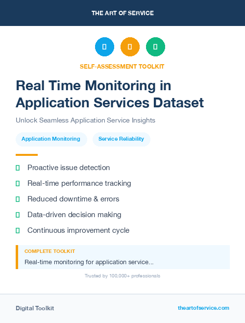 Real Time Monitoring in Application Services Dataset