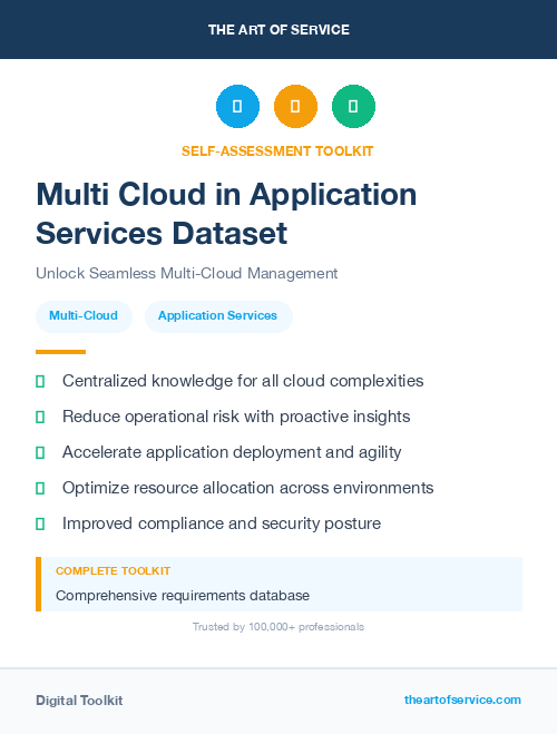 Multi Cloud in Application Services Dataset