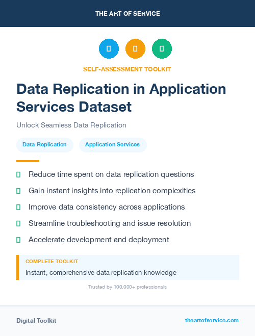 Data Replication in Application Services Dataset