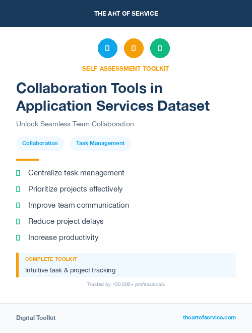 Collaboration Tools in Application Services Dataset