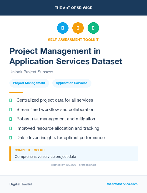 Project Management in Application Services Dataset