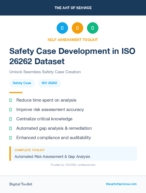 Safety Case Development in ISO 26262 Dataset