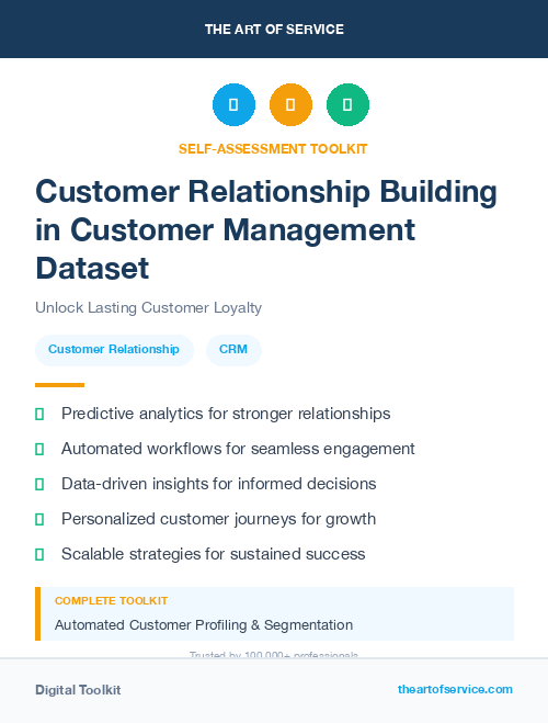Customer Relationship Building in Customer Management Dataset