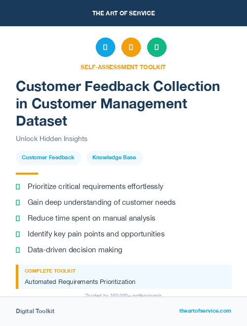 Customer Feedback Collection in Customer Management Dataset