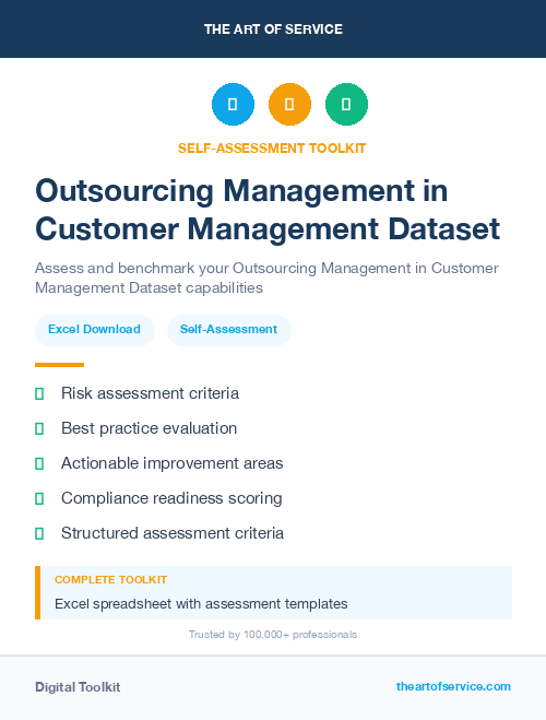 Outsourcing Management in Customer Management Dataset