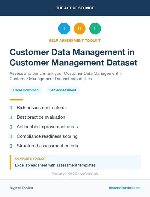 Customer Data Management in Customer Management Dataset