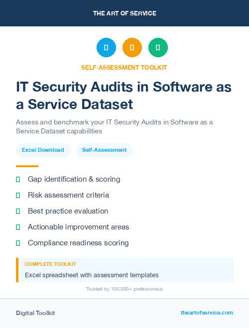 IT Security Audits in Software as a Service Dataset