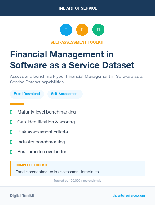 Financial Management in Software as a Service Dataset