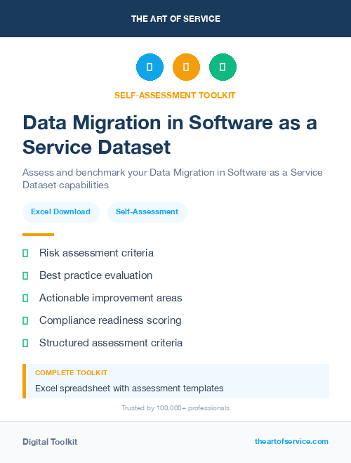 Data Migration in Software as a Service Dataset