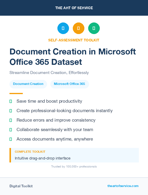 Document Creation in Microsoft Office 365 Dataset