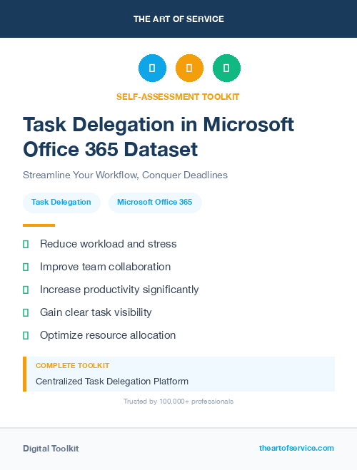 Task Delegation in Microsoft Office 365 Dataset