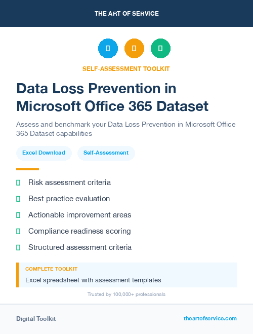 Data Loss Prevention in Microsoft Office 365 Dataset