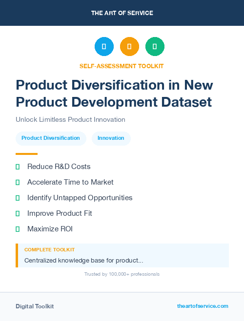 Product Diversification in New Product Development Dataset