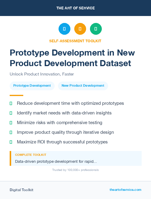 Prototype Development in New Product Development Dataset