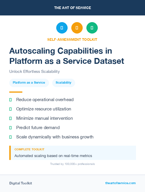Autoscaling Capabilities in Platform as a Service Dataset