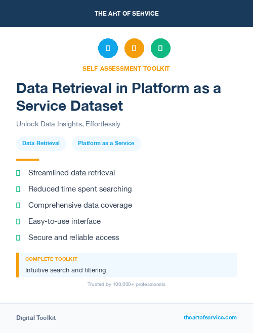 Data Retrieval in Platform as a Service Dataset