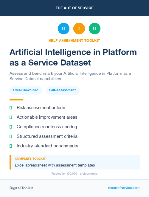 Artificial Intelligence in Platform as a Service Dataset