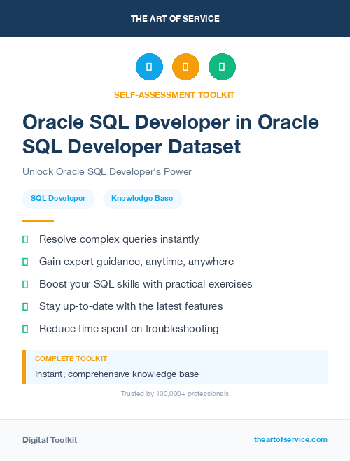 Oracle SQL Developer in Oracle SQL Developer Dataset