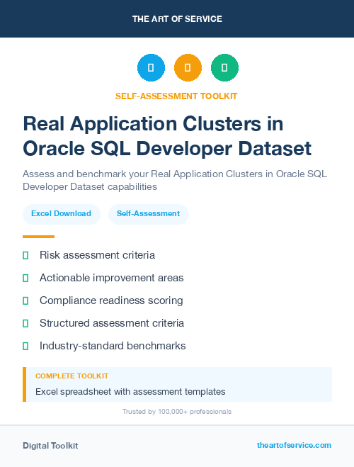 Real Application Clusters in Oracle SQL Developer Dataset