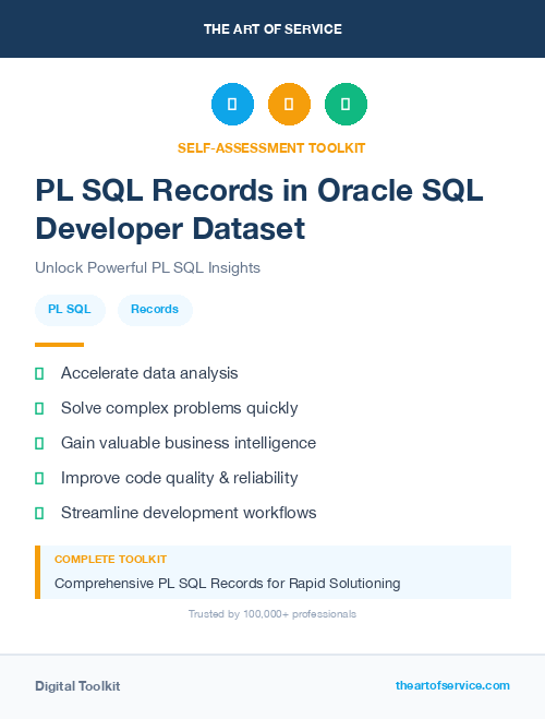 PL SQL Records in Oracle SQL Developer Dataset