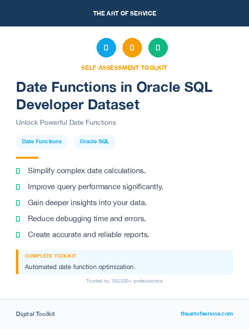 Date Functions in Oracle SQL Developer Dataset